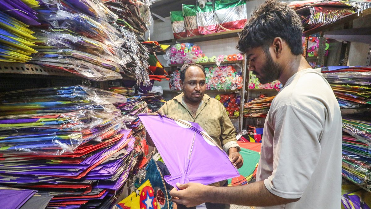 Kite vendors stock up ahead of Independence Day in Old Delhi