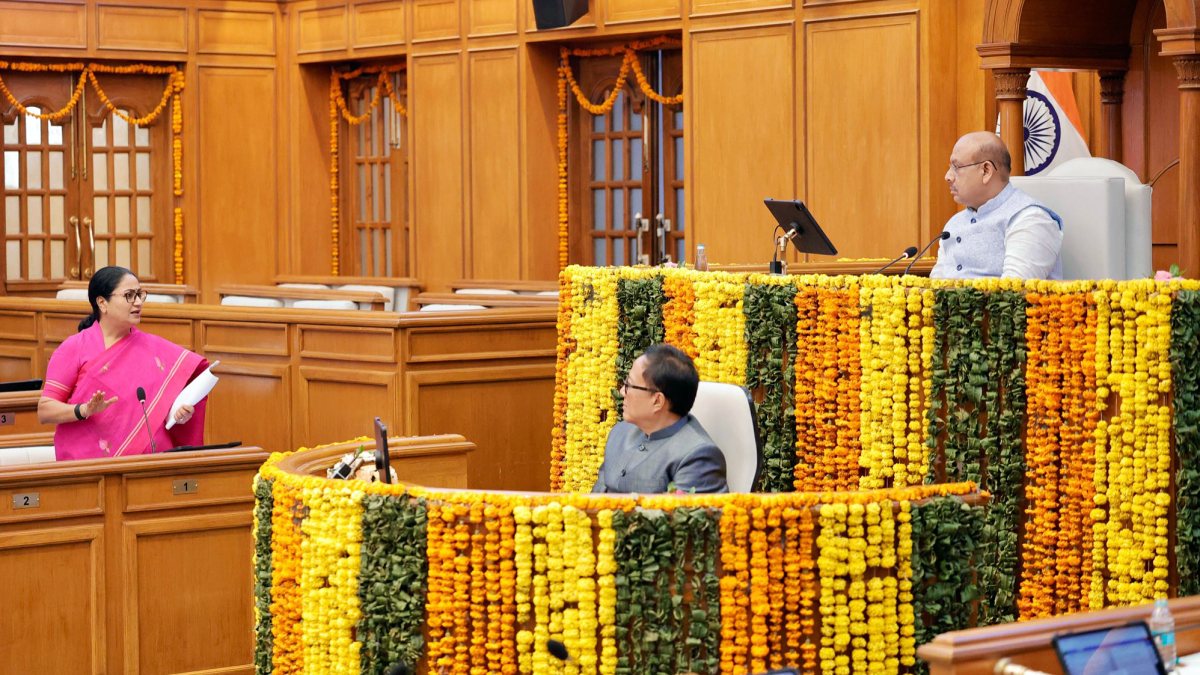 Delhi CM presents CAG report in assembly during Monsoon Session