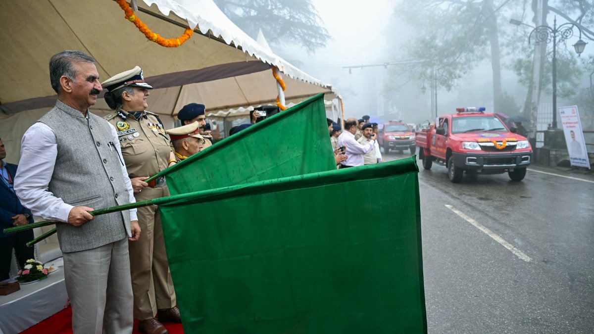 Himachal CM flags off 46 fire department quick response vehicles