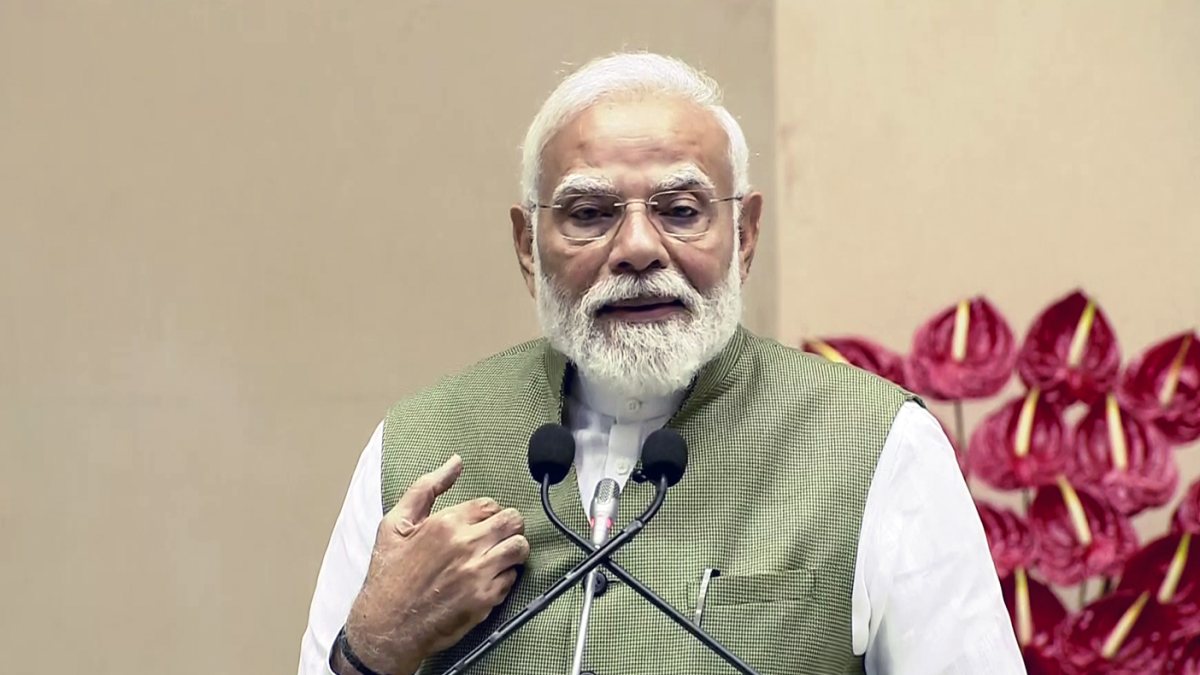 PM Modi releases ex-President Kovind's autobiography in New Delhi