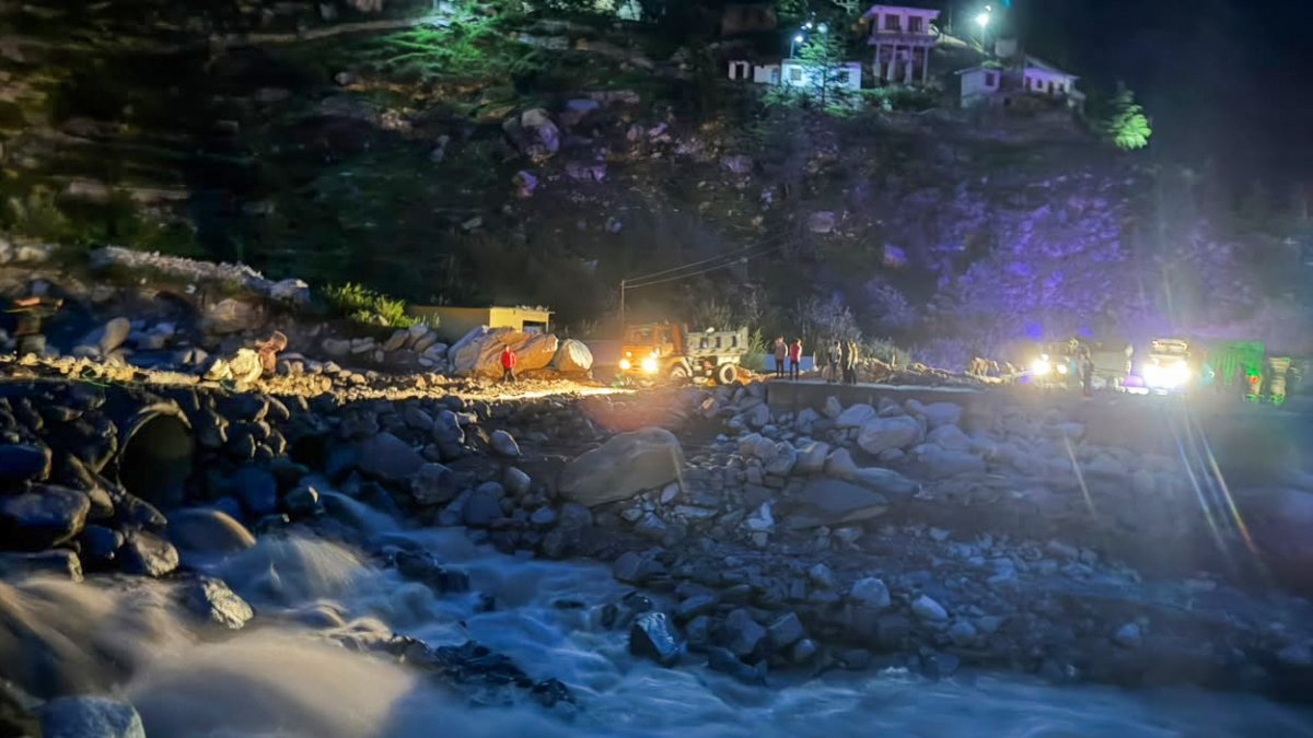 Rescue ops continue after Bailey bridge washed away in Chamoli