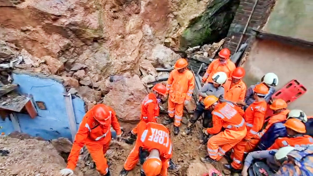 Mumbai landslide rescue underway, two bodies recovered