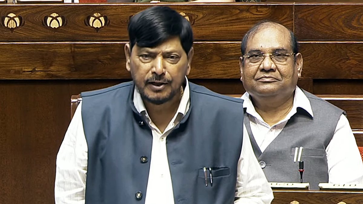 Athawale addresses Rajya Sabha during Monsoon session