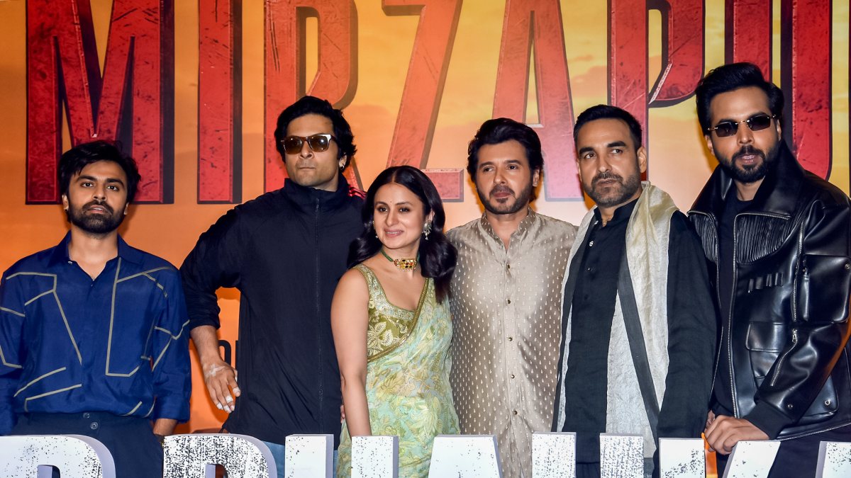 Mirzapur movie trailer launched in Mumbai by star cast
