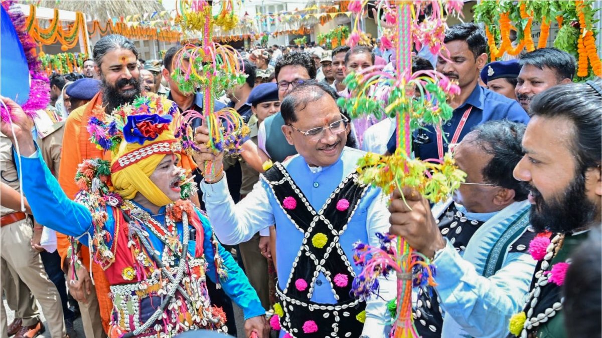 Chhattisgarh CM Vishnu Deo Sai celebrates Hareli Tihar at residence