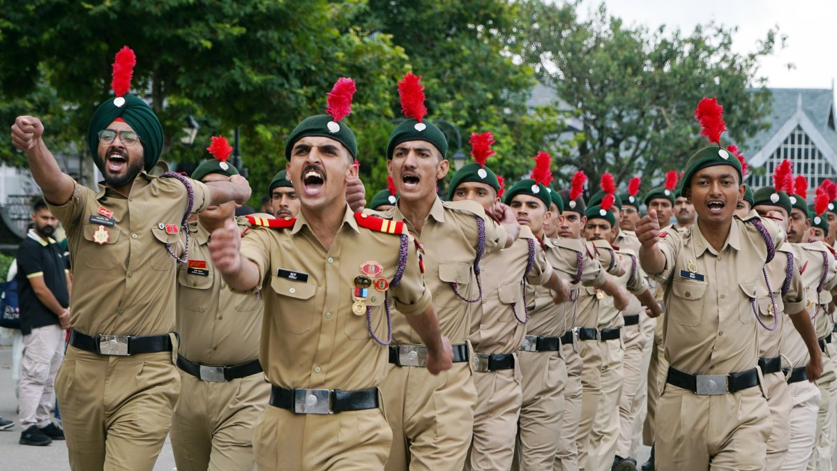 NCC cadets rehearse for Independence Day parade in Shimla