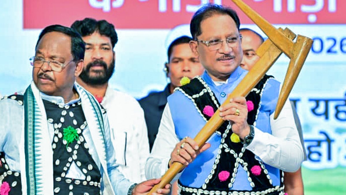 Chhattisgarh CM Vishnu Deo Sai celebrates Hareli Tihar with plough
