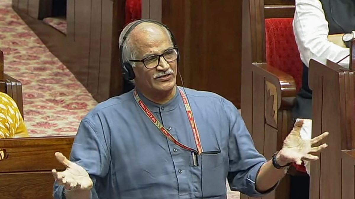 BJP MP speaks in Rajya Sabha during Monsoon session