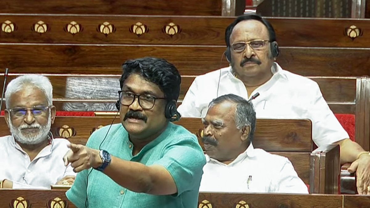 CPI(M) MP Rahim speaks in Rajya Sabha during Monsoon session