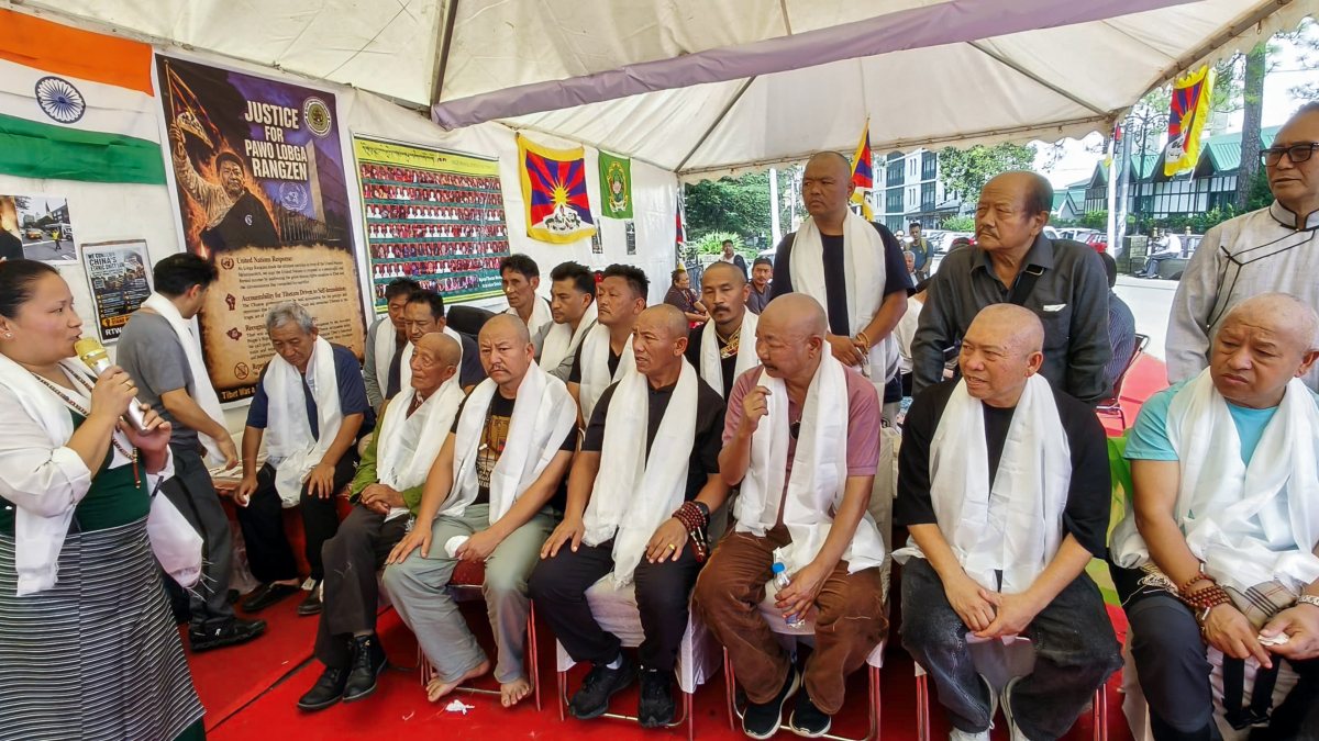 Tibetan protesters shave heads in Shimla hunger strike