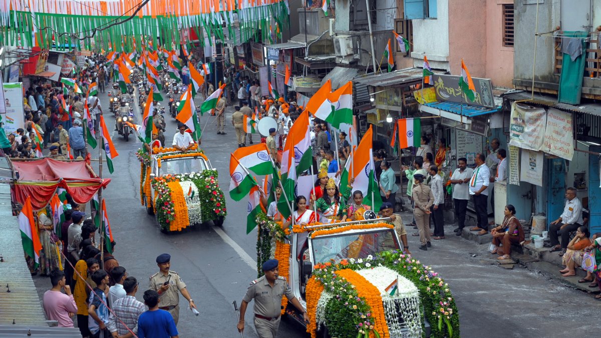 Tricolour yatra held in Ahmedabad ahead of Independence Day