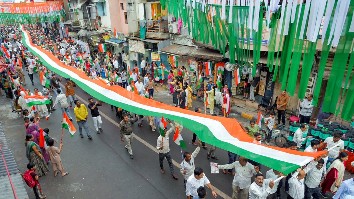 Tricolour Yatra held in Ahmedabad ahead of Independence Day