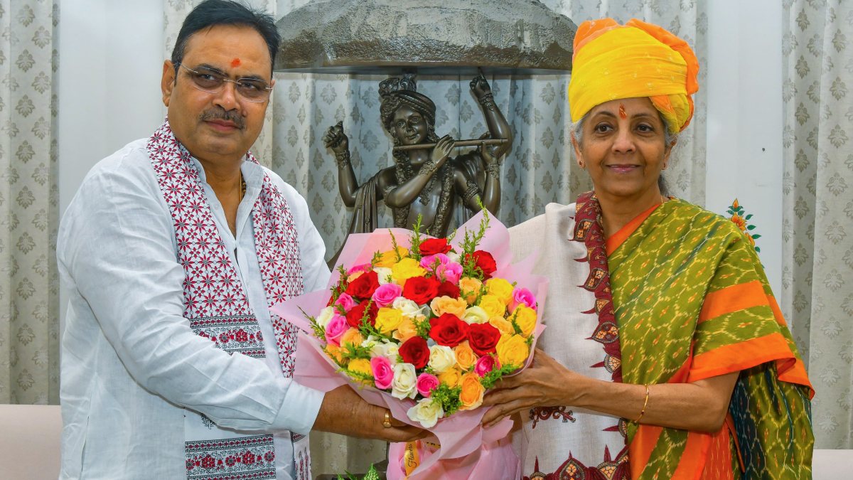 Sitharaman meets Rajasthan CM Bhajanlal Sharma in Jaipur