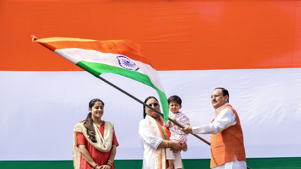 Nadda leads Har Ghar Tiranga campaign ahead of Independence Day