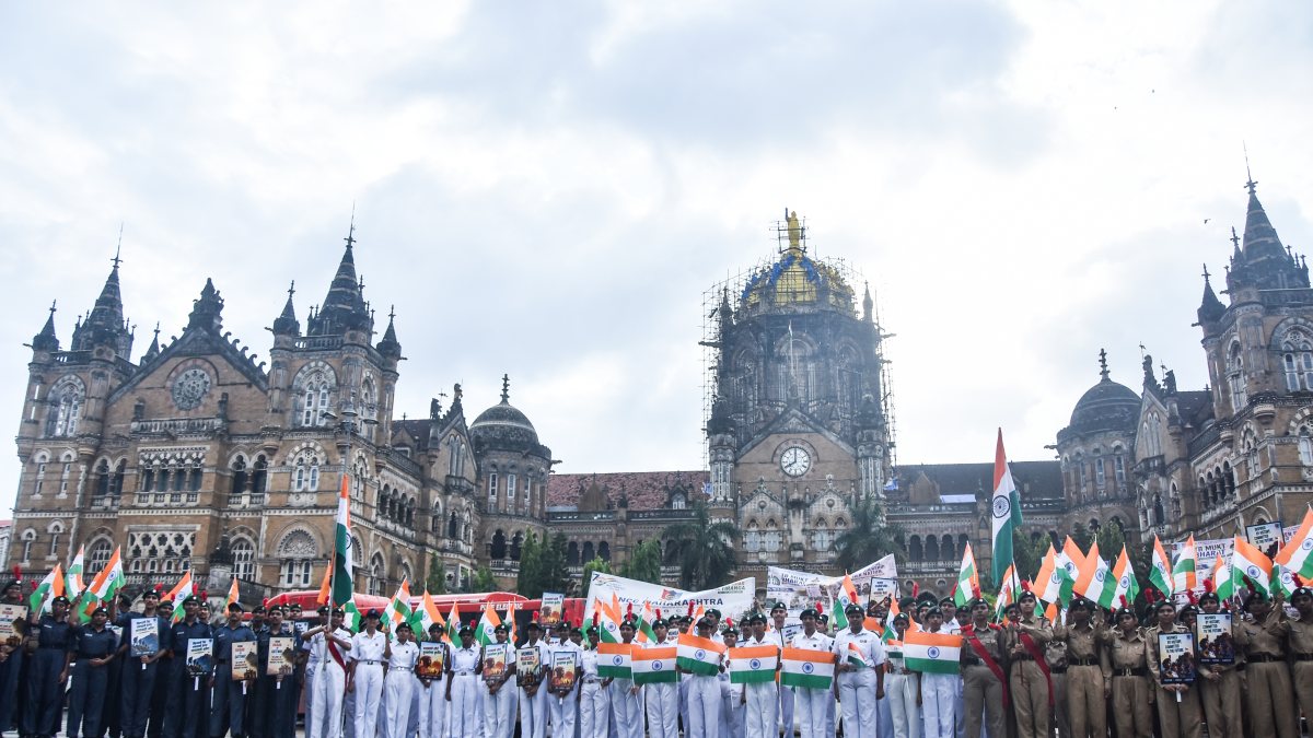 NCC cadets rally for Har Ghar Tiranga in Mumbai