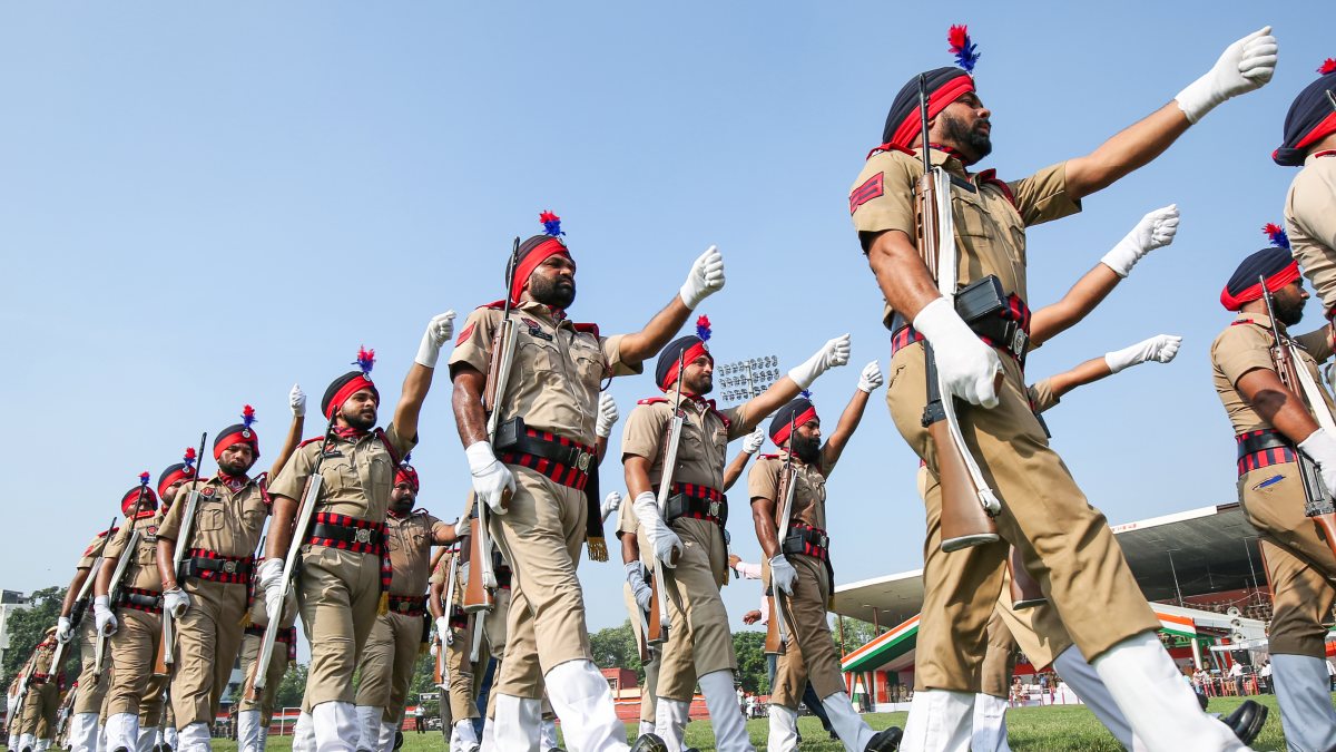 Punjab Police rehearse for Independence Day parade in Amritsar