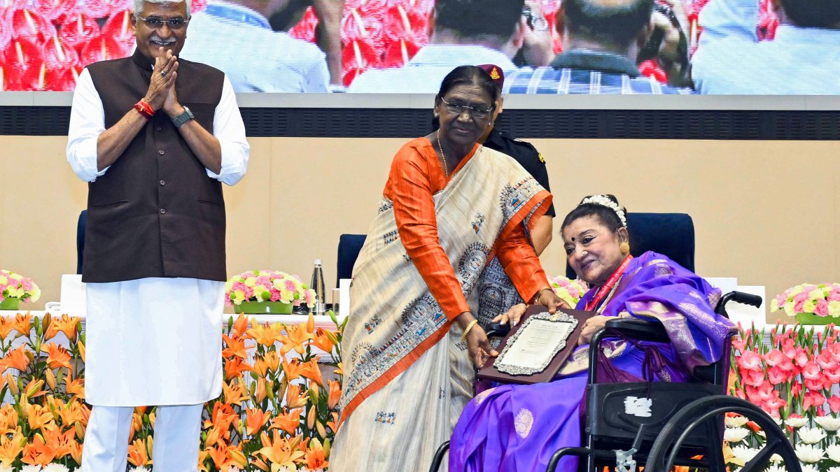 President Murmu presents Sangeet Natak Akademi Award to Rita Ganguly