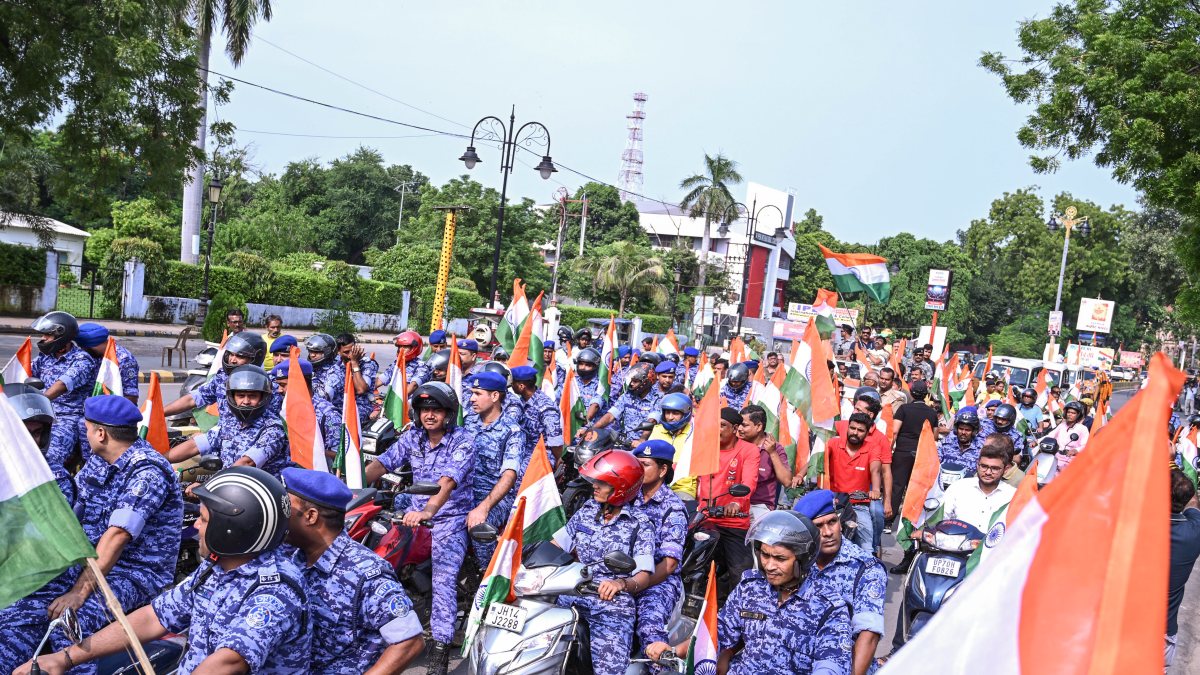 RAF joins Tiranga Yatra in Prayagraj ahead of Independence Day