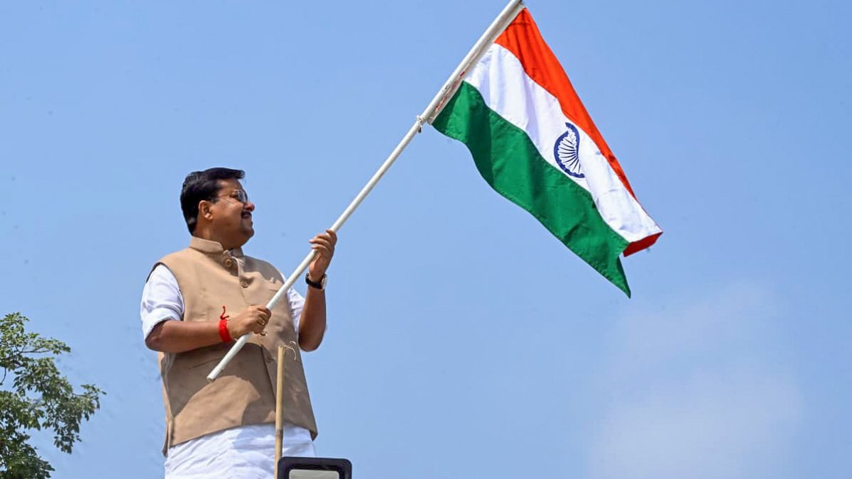 BJP chief Nitin Nabin hoists Tricolour ahead of I-Day