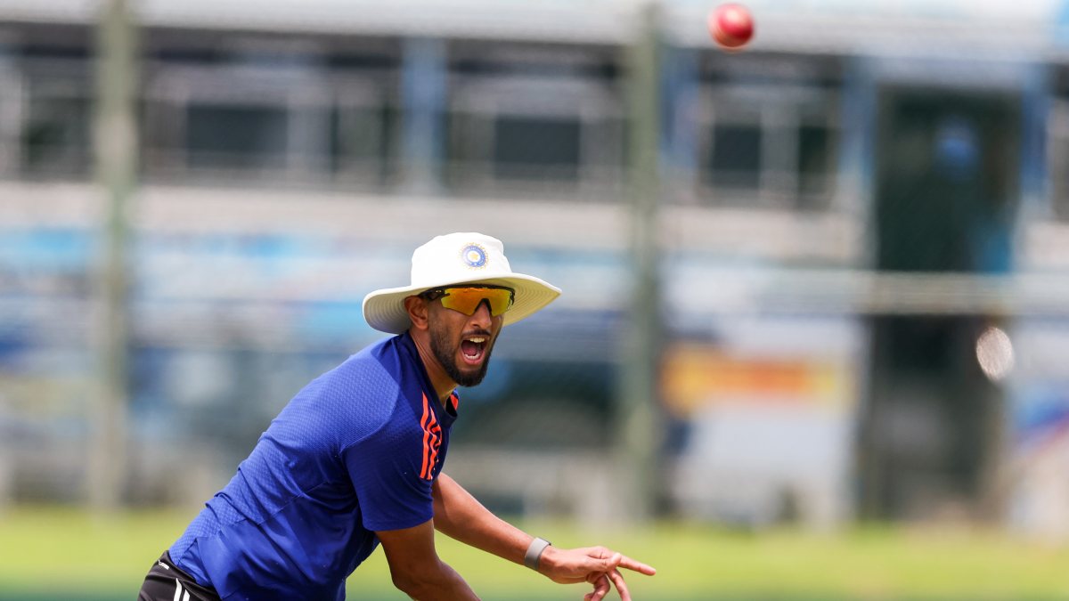 Prasidh Krishna bowls in nets ahead of first Sri Lanka Test