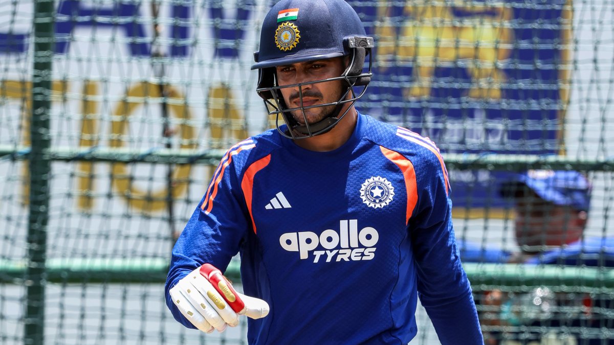 India captain Shubman Gill trains ahead of first Test in Galle