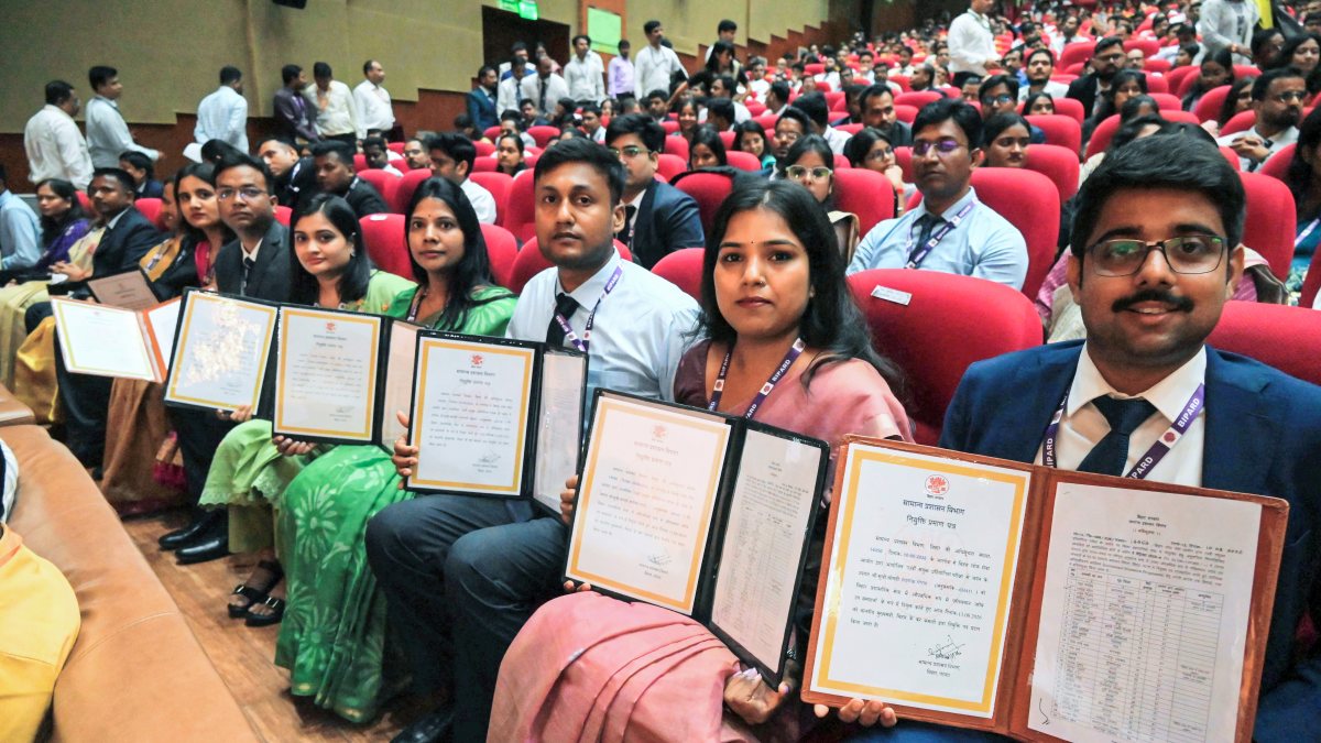 Bihar BPSC toppers receive appointment letters in Patna