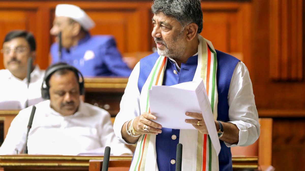 Karnataka CM Shivakumar addresses monsoon session on day one