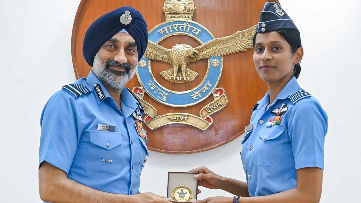 IAF's first woman fighter combat leader honoured