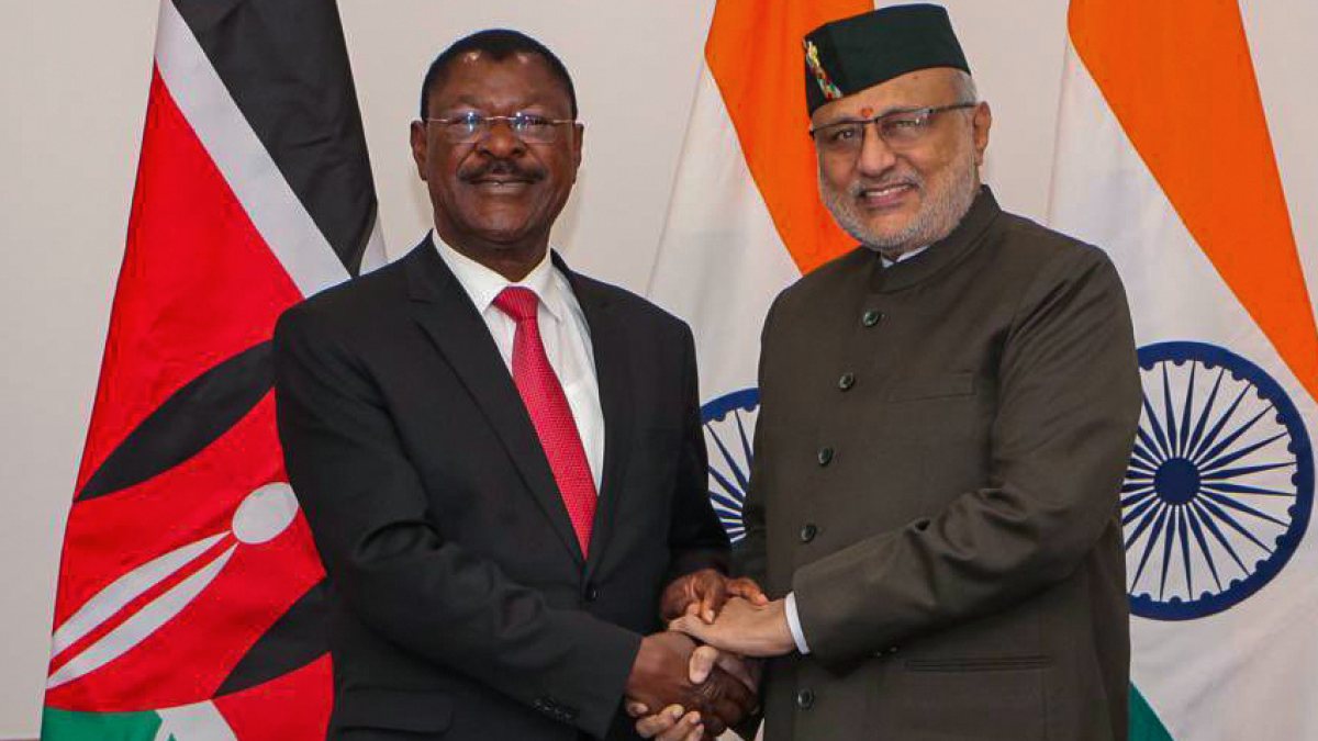 Kenyan Speaker meets VP Radhakrishnan in New Delhi