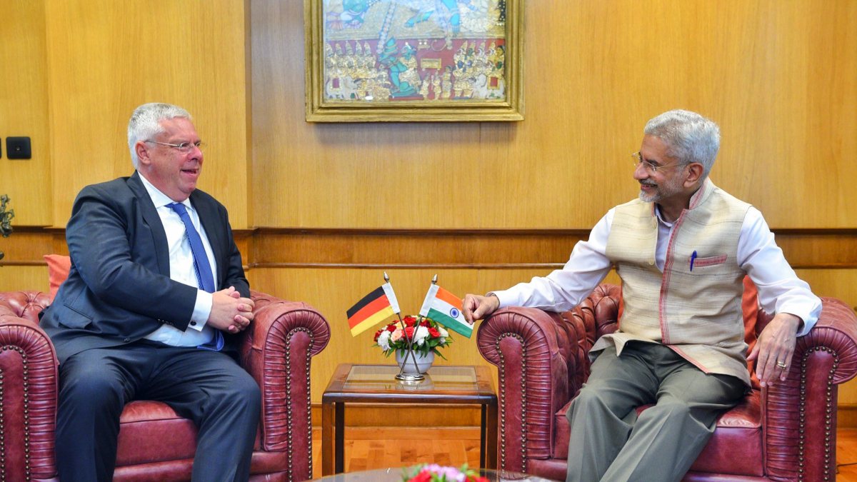 Jaishankar meets German MP Hardt in New Delhi