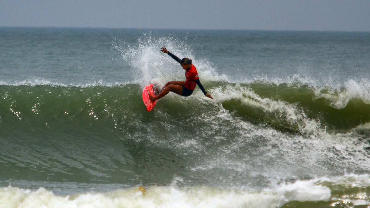 Thailand's Isabel Higgs competes in Shore Temple Classic semifinal