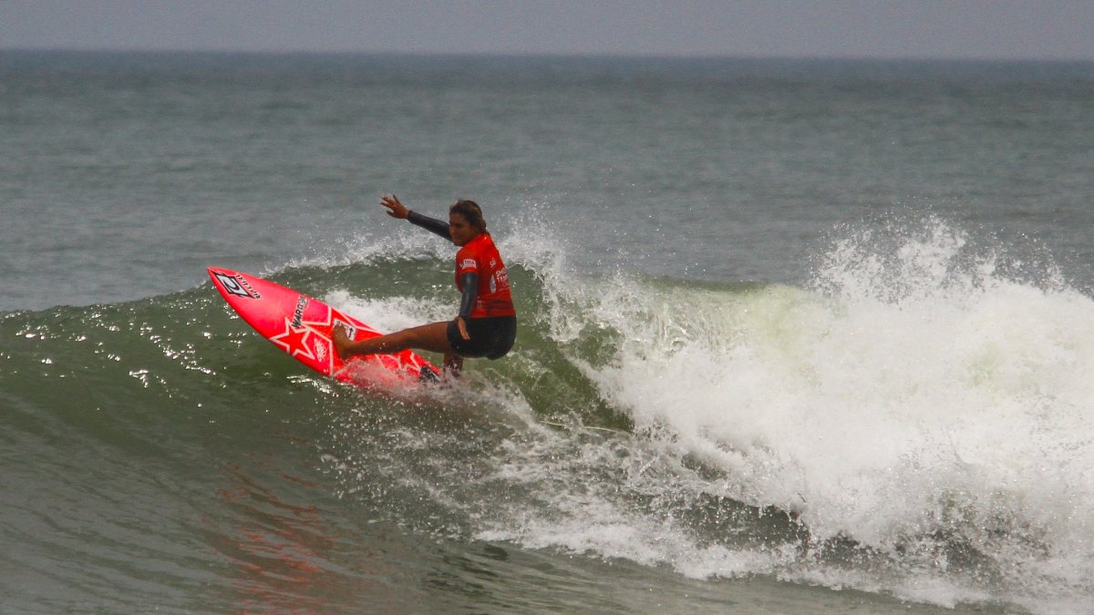 Thailand's Isabel Higgs competes in Shore Temple Classic semifinal
