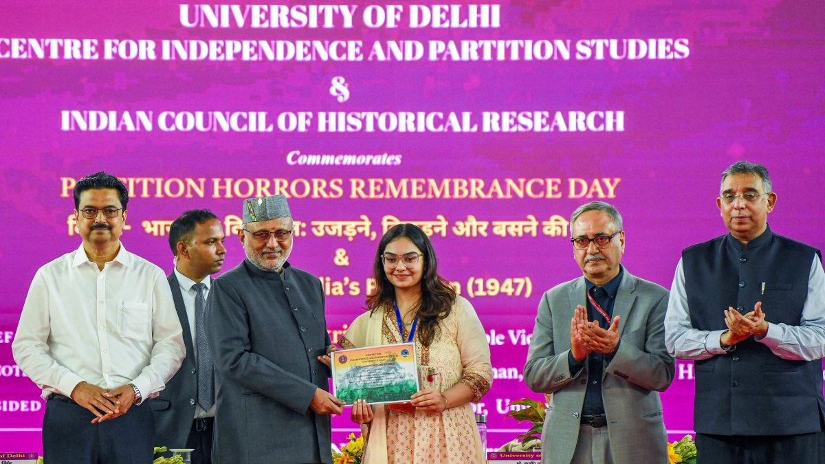 VP honours student at Partition Horrors Remembrance seminar
