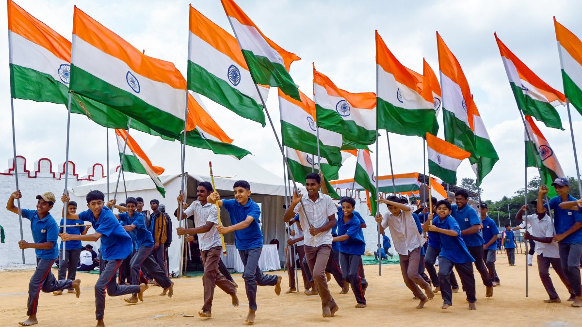 Bengaluru students rehearse for Independence Day celebrations