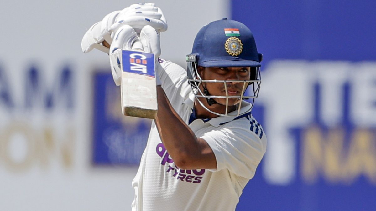 Jaiswal plays aggressive shot on day 1 of first Test in Galle