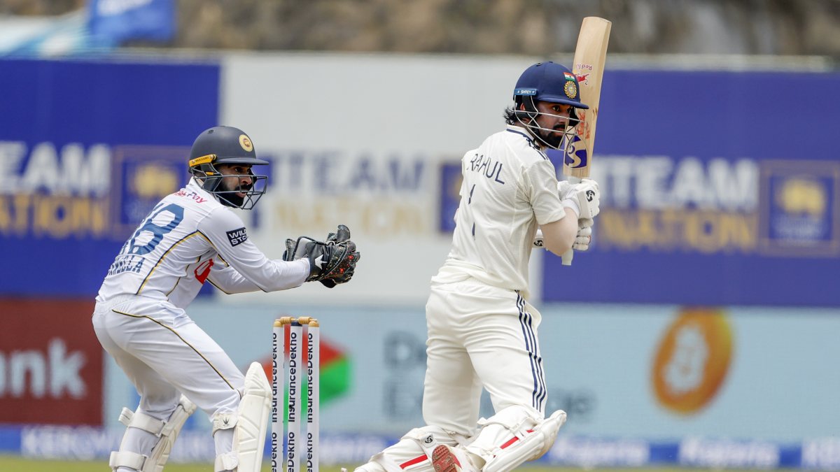 KL Rahul drives India on day one of first Test in Galle