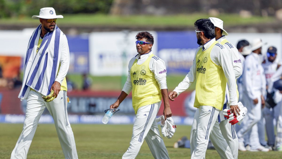 Sarfaraz Khan at Galle during day one of first Test