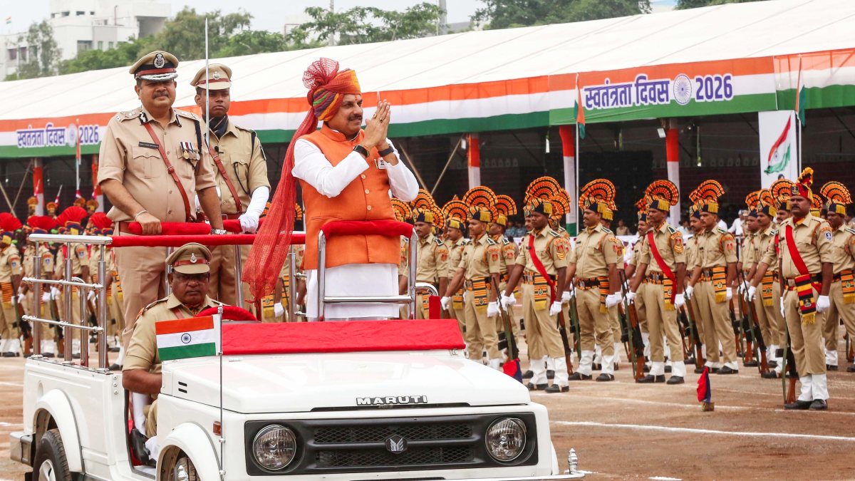 MP CM Mohan Yadav greets at 80th Independence Day event in Bhopal