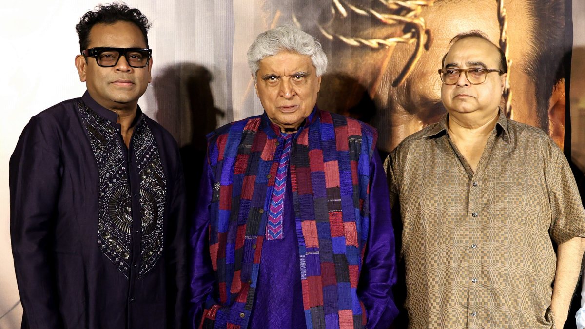 Javed Akhtar, Rajkumar Santoshi, AR Rahman at Batwara 1947 screening