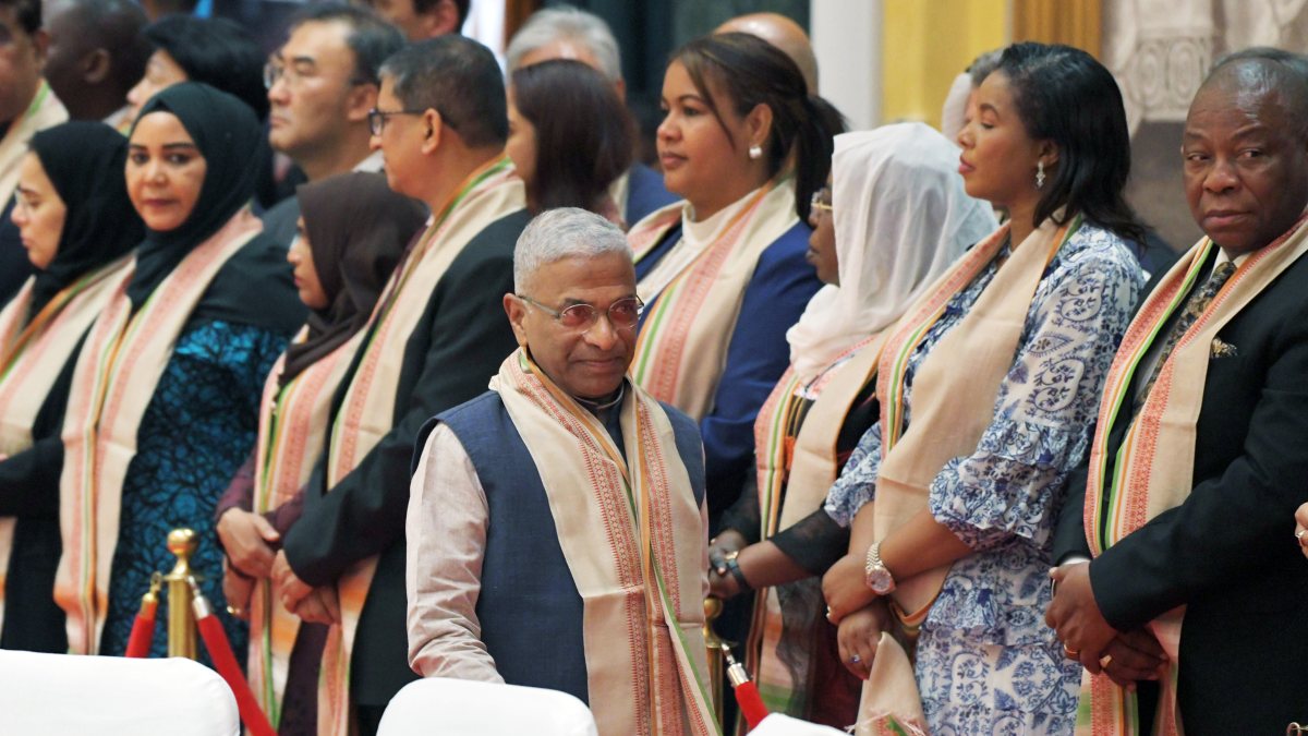 Rajya Sabha Deputy Chairman attends At Home Reception at Rashtrapati Bhavan
