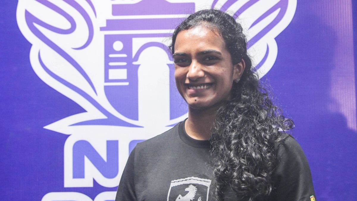 PV Sindhu poses ahead of BWF World Championship 2026 in New Delhi