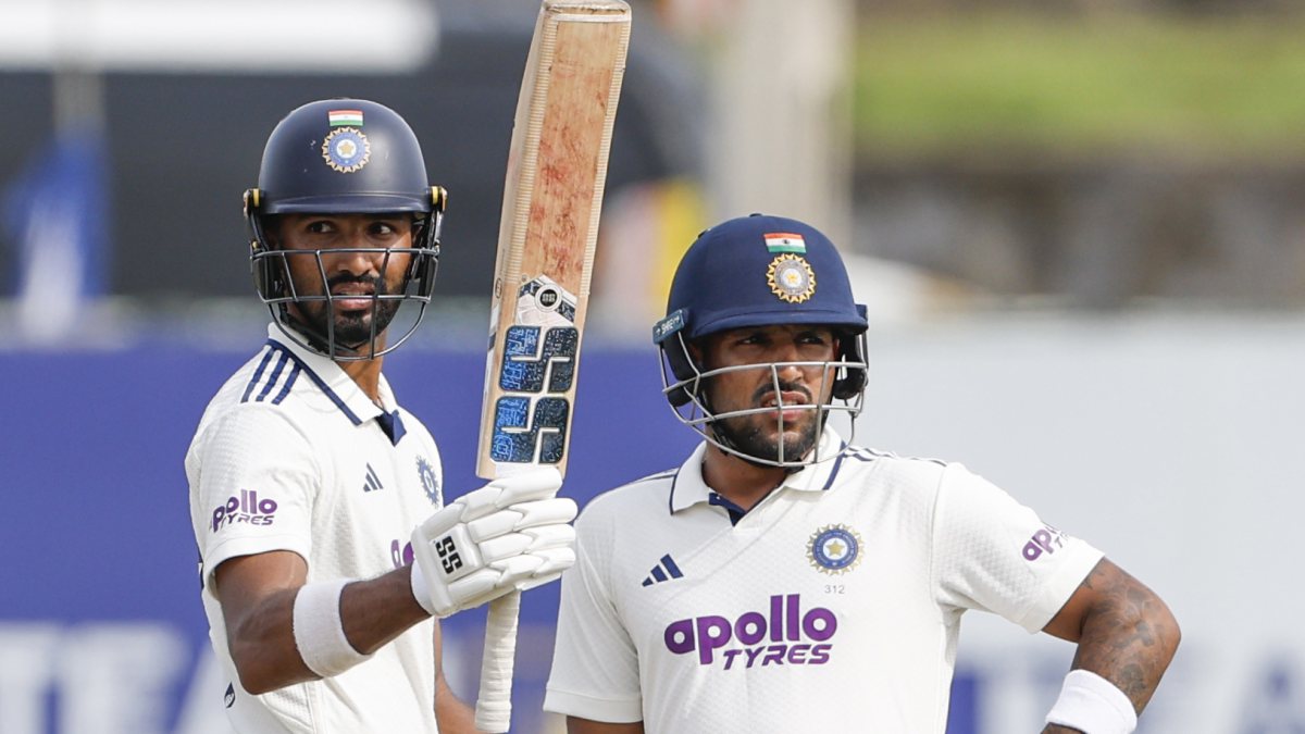Devdutt Padikkal celebrates 150 runs on day 2 of first Test