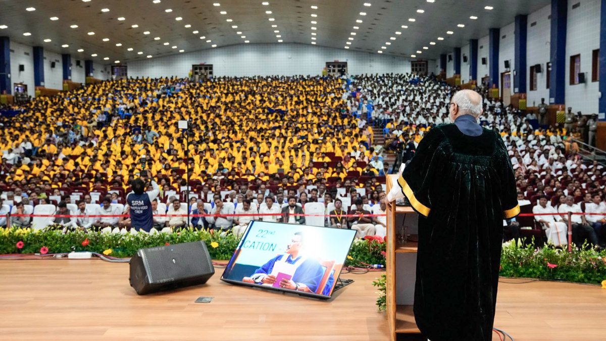 VP addresses SRM Institute convocation in Chennai
