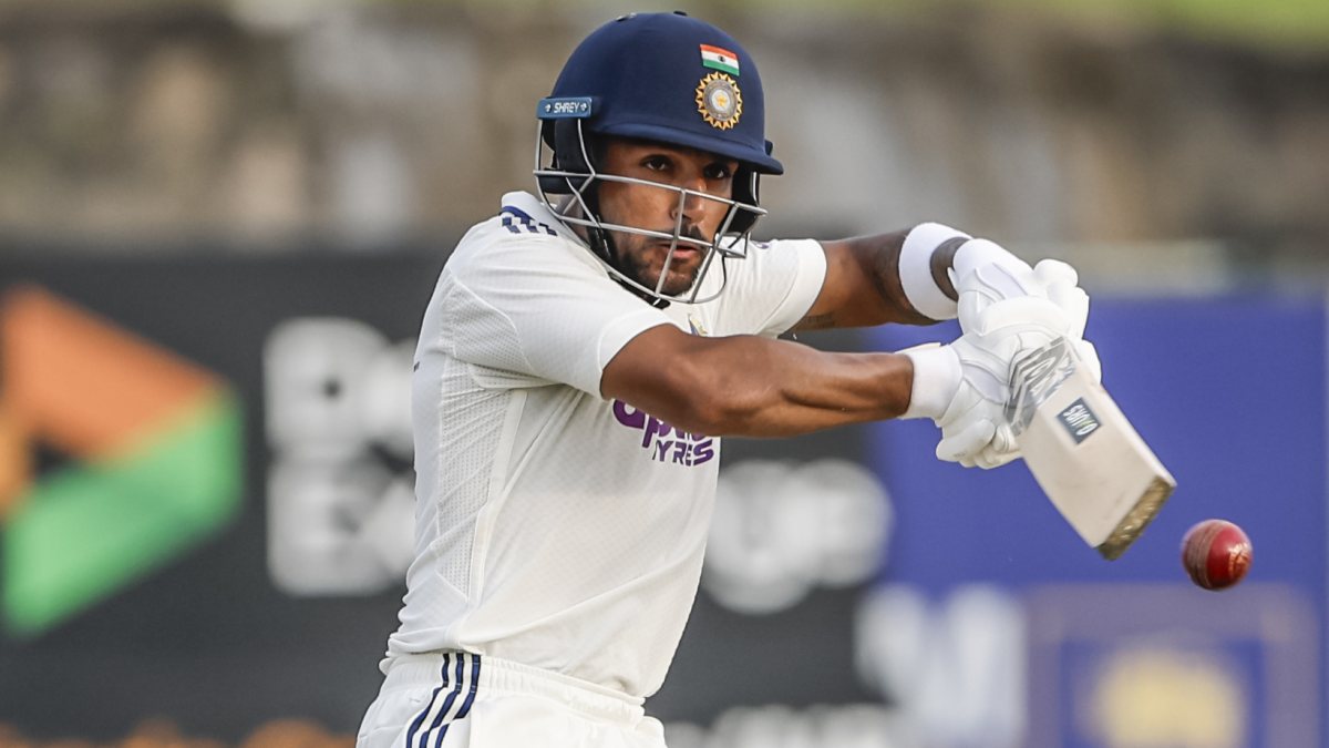 Dhruv Jurel plays a shot on day 2 of first Test in Galle