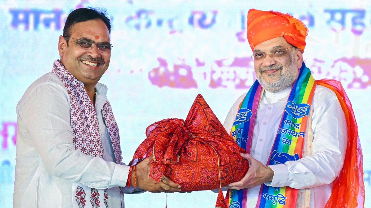 Amit Shah lays foundation for Alwar dairy projects