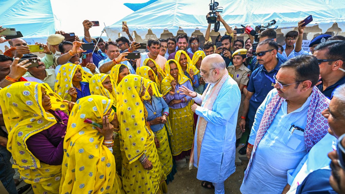Amit Shah lays foundation for Alwar dairy projects