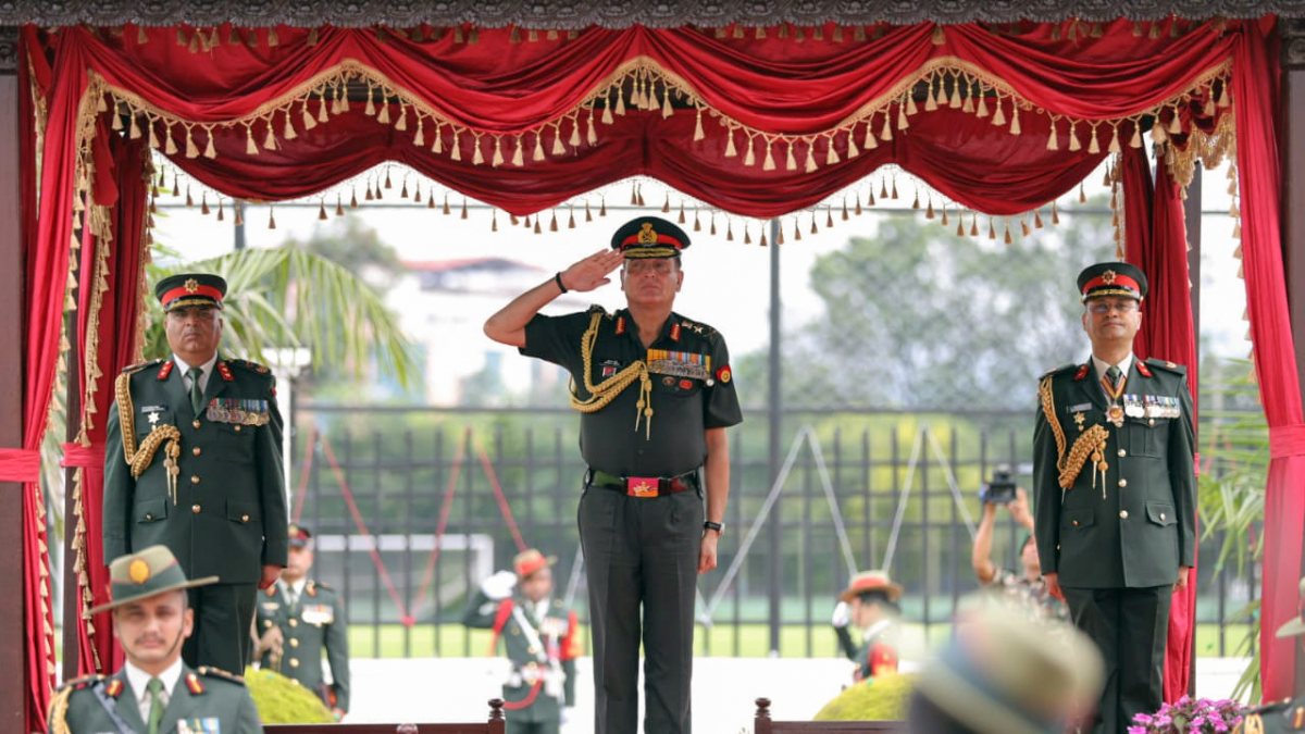 Nepal Army chief inspects guard of honour in Kathmandu