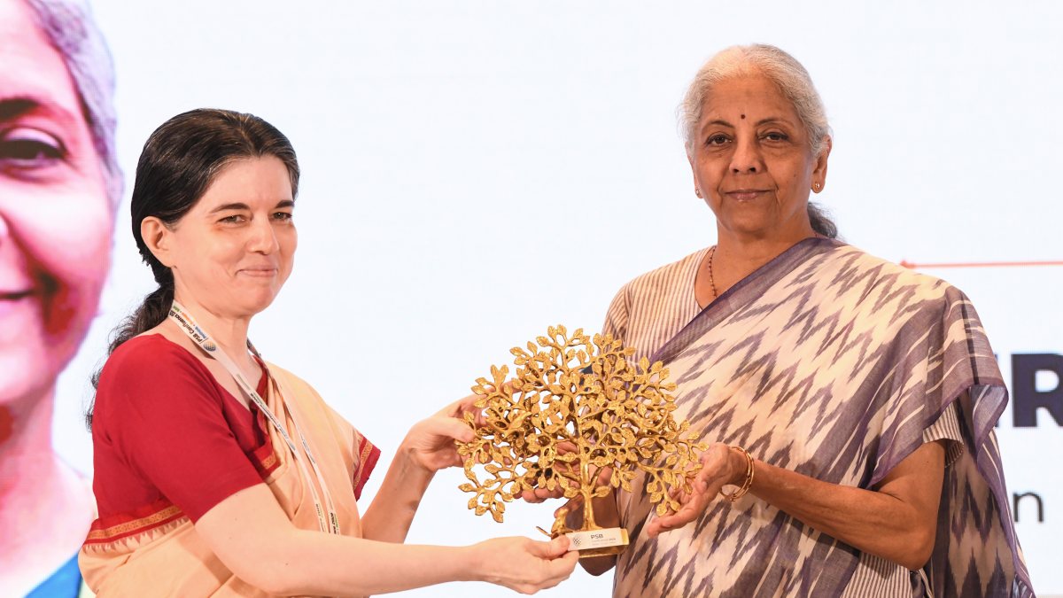 Sitharaman felicitated at PSB Confluence 2026 in New Delhi