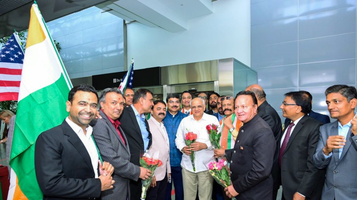 Gujarat CM Bhupendra Patel greeted by diaspora in San Francisco