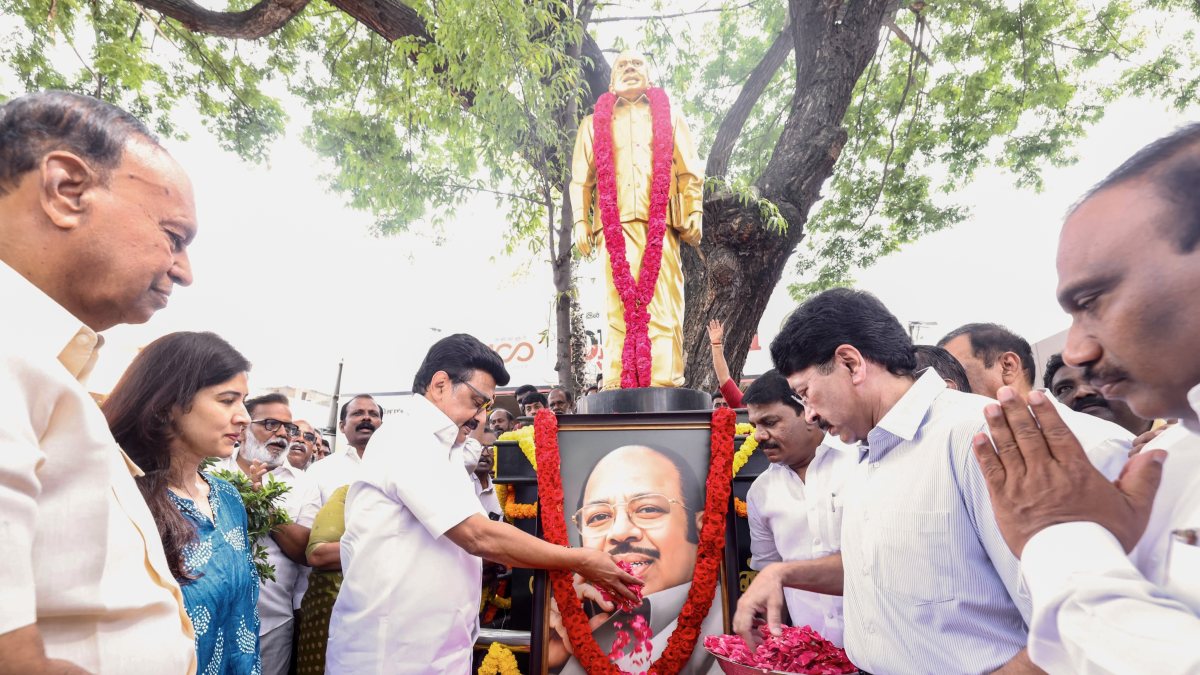 DMK chief Stalin pays tribute to Murasoli Maran on birth anniversary